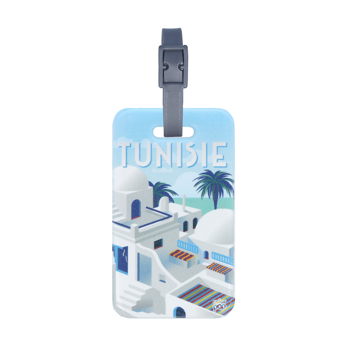 étiquette bagage color pop fabrication france petite maroquinerie PVC