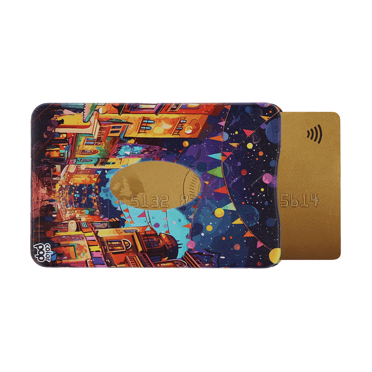 etui anti-piratage anti-rfid protection carte de creditcolor pop