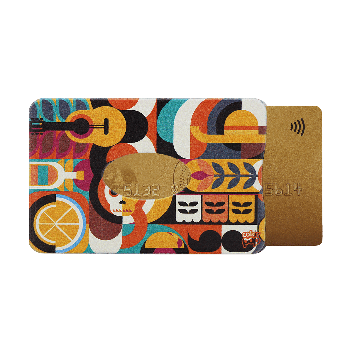 etui anti-piratage anti-rfid protection carte de creditcolor pop