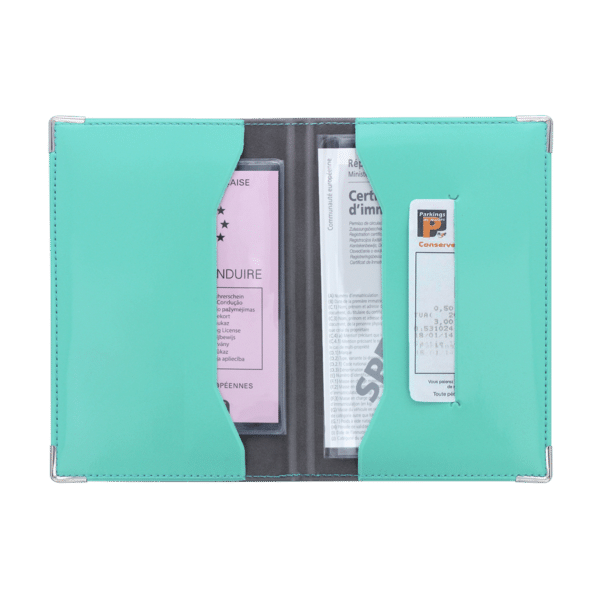 porte-papiers voiture étui carte grise permis de conduire Color pop fabrication française