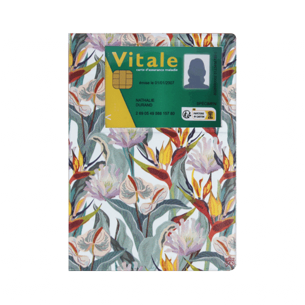 dossier santé ordonnances carte vitale carte mutuelle Color pop fabrication française