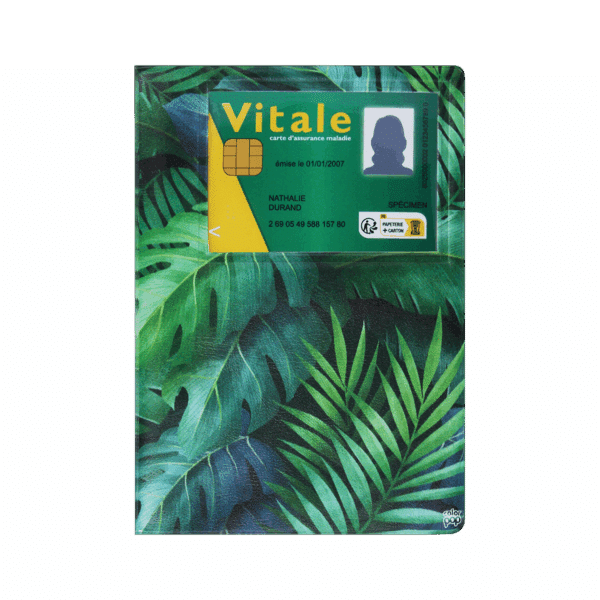 dossier santé ordonnances carte vitale carte mutuelle Color pop fabrication française