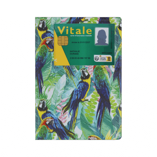 dossier santé ordonnances carte vitale carte mutuelle Color pop fabrication française