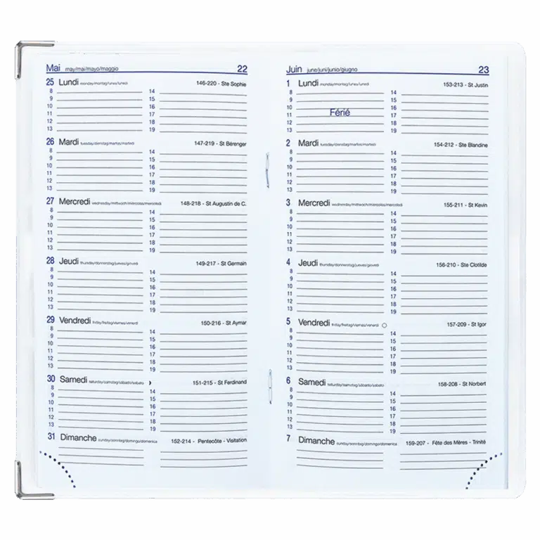 color Pop agenda de poche 2026 petite maroquinerie fabrication france