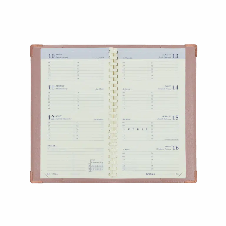 color pop agenda de poche 2026 petite maroquinerie fabrication france