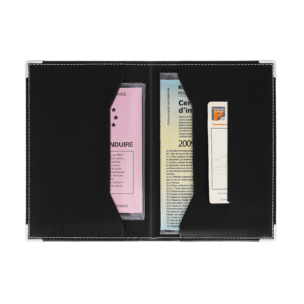 porte papiers voiture color pop etui carte grise fabrique en france made in france