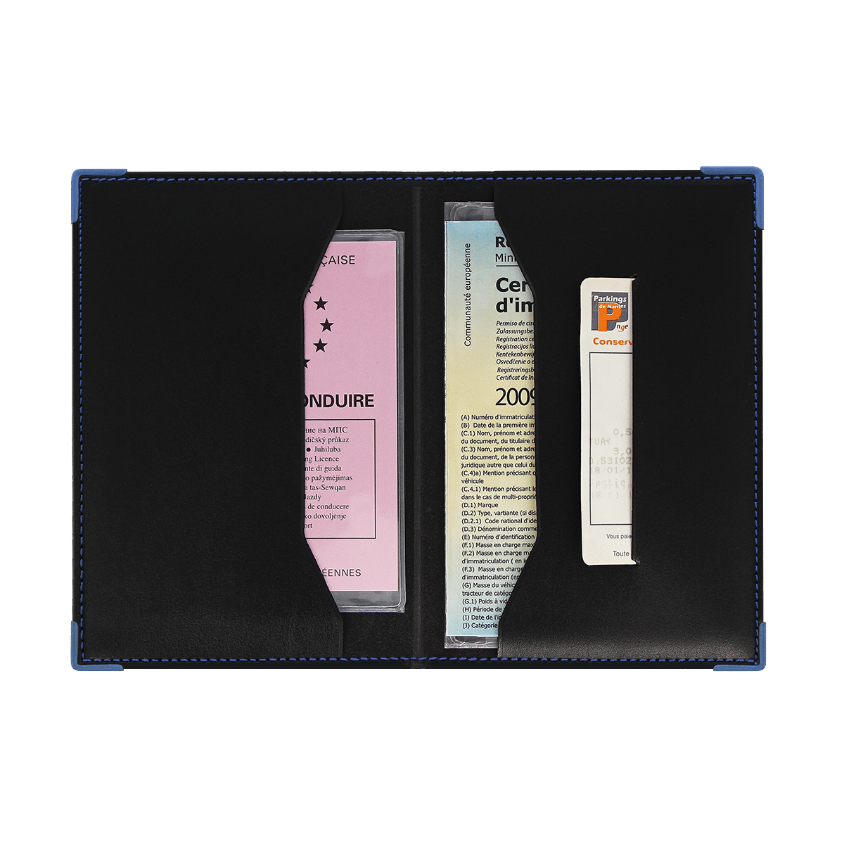 porte papiers voiture color pop etui carte grise fabrique en france made in france