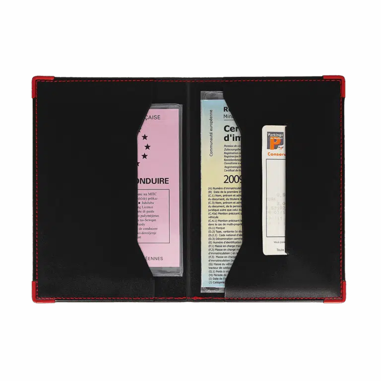 porte papiers voiture color pop etui carte grise fabrique en france made in france