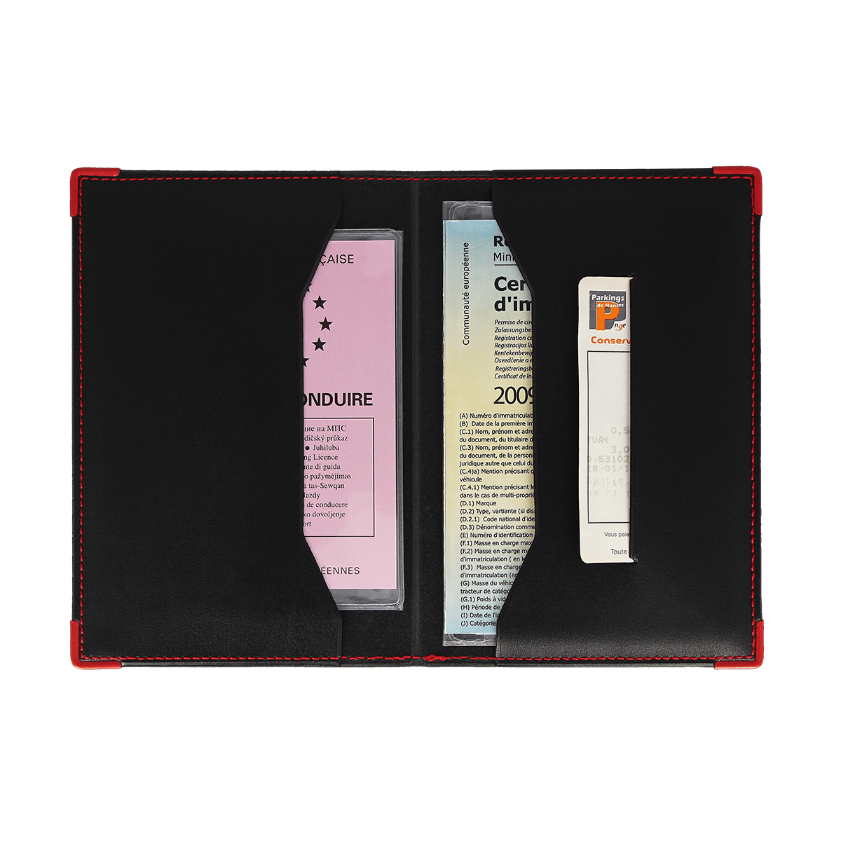 porte papiers voiture color pop etui carte grise fabrique en france made in france
